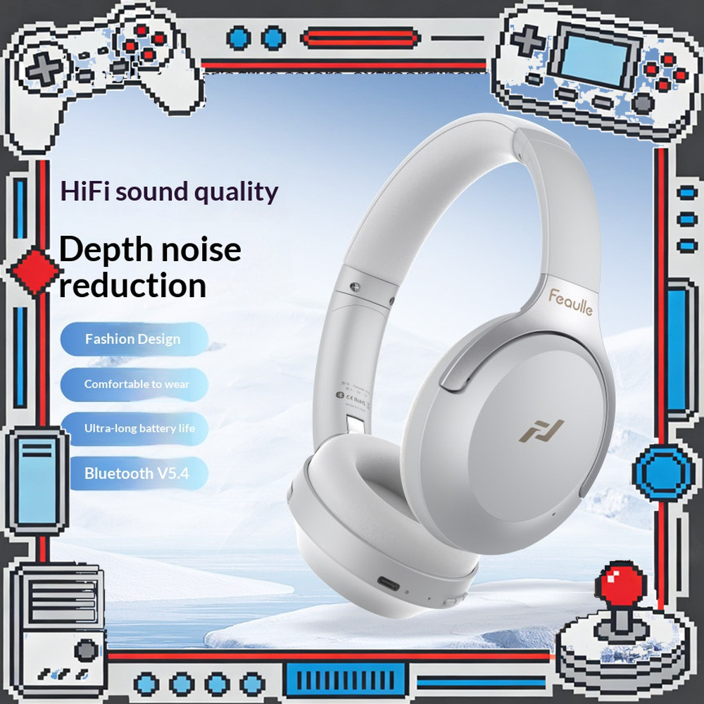 Anc Wireless Over Ear Headphones - Feaulle VOE Wireless Bluetooth 5.4 ANC