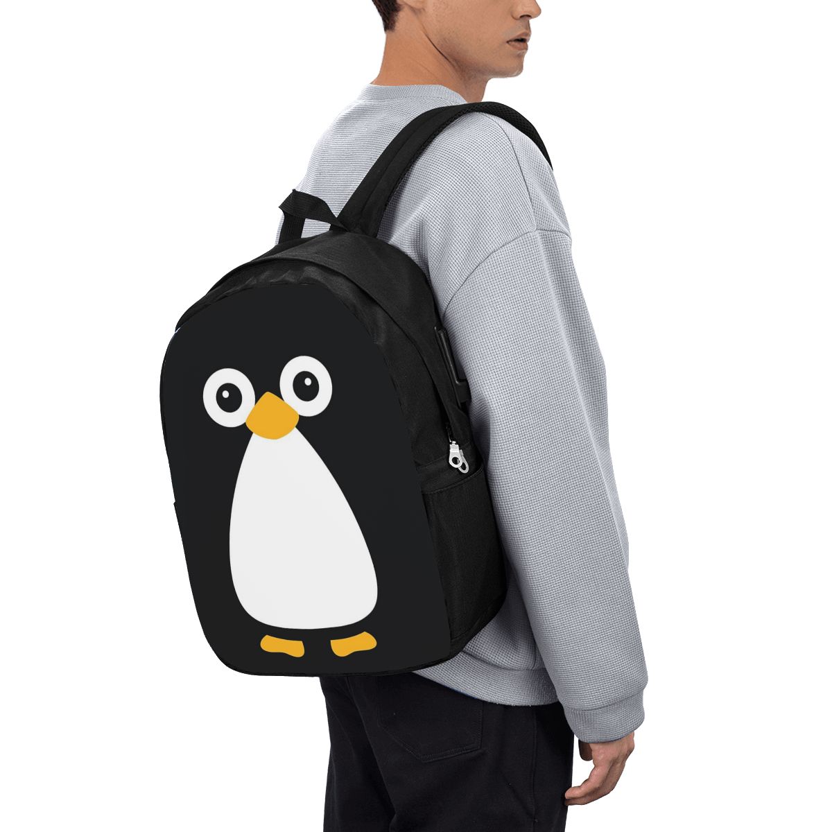 Laptops - Cute Vector Penguin Backpack Travel Notebook