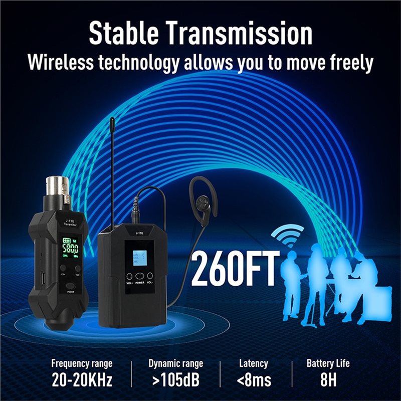 J-11U Wireless In-Ear Monitor  - In Ear Monitors For Singers 评论和价格