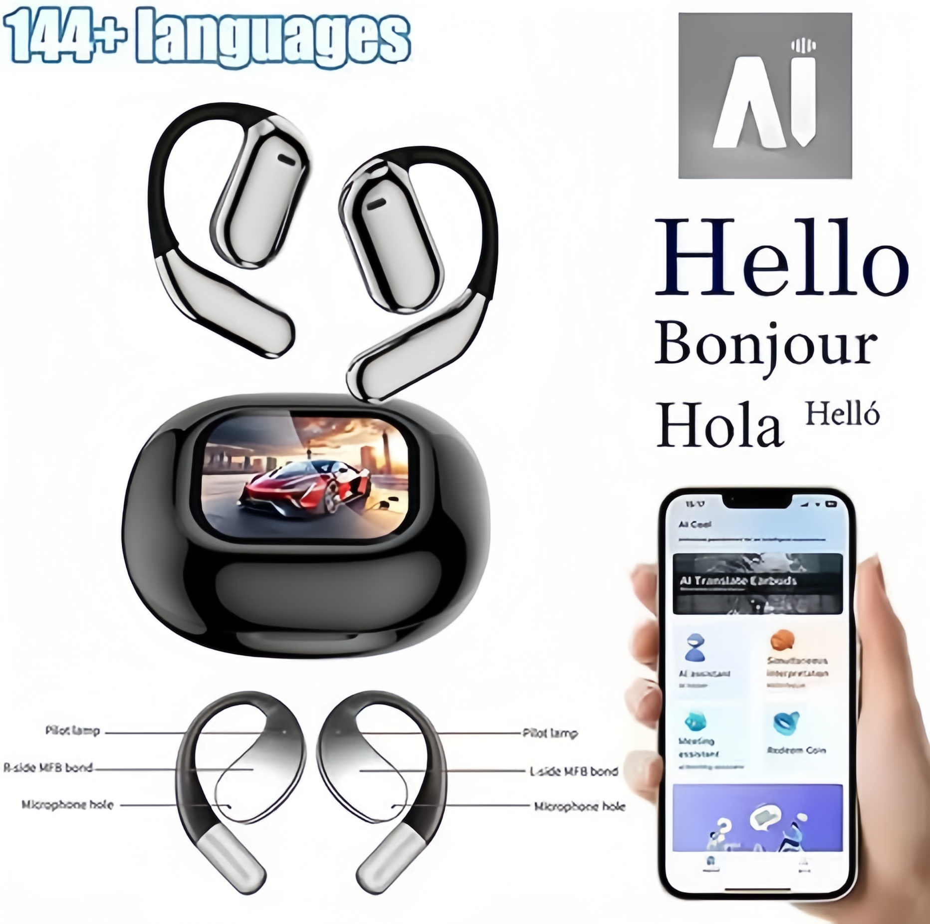 AI Translating Earbuds Real-ti - Headphones 评论和价格