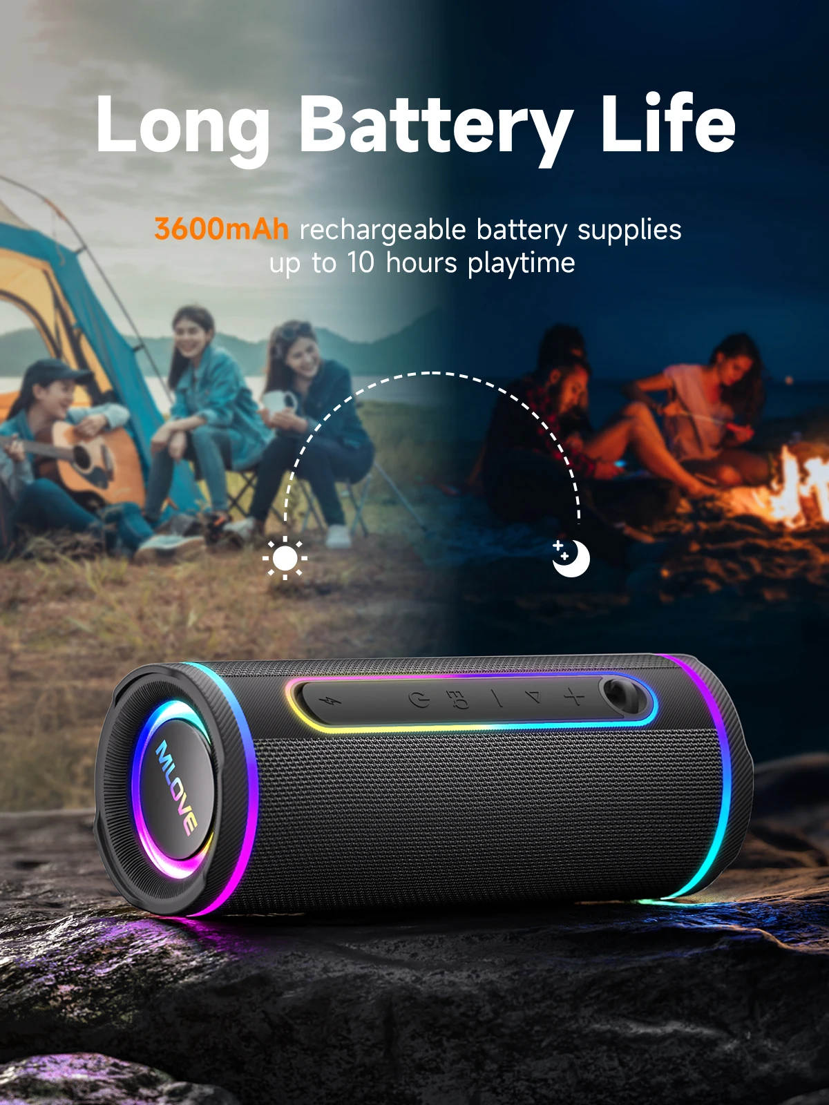 MLOVE E80 Portable Bluetooth S - Portable Bluetooth Speaker Waterproof Ipx7 评论和价格