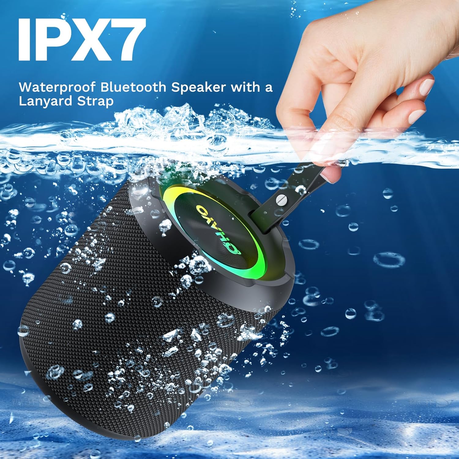 Ohayo Bluetooth Speaker,IPX7 W - Portable Bluetooth Speaker Waterproof Ipx7 评论和价格