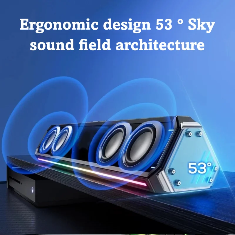 Gaming Soundbar with RGB Light - Rgb Computer Soundbar For Pc 评论和价格