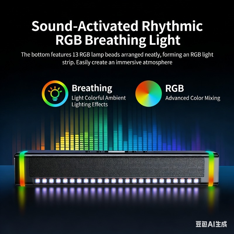 SADA Computer Speakers,with St - Rgb Computer Soundbar For Pc 评论和价格