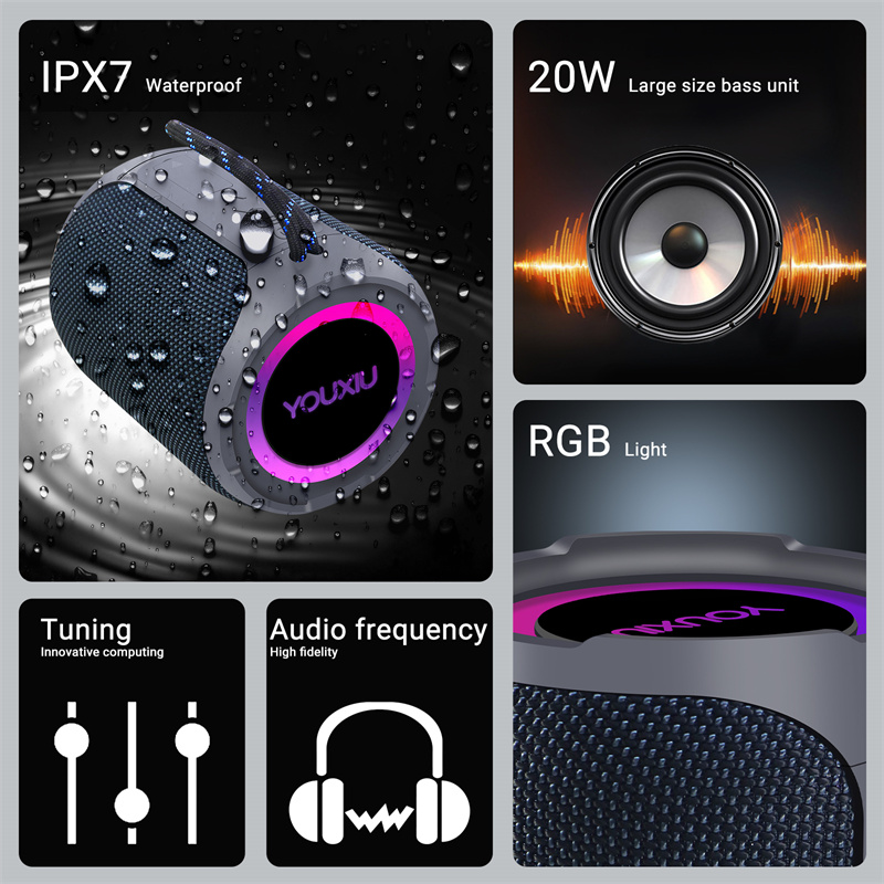 40W Portable Bluetooth Speaker - Portable Bluetooth Speaker Waterproof Ipx7 评论和价格