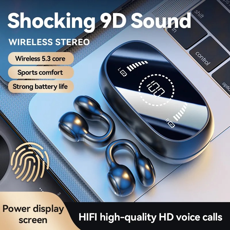 Wireless TWS Bone Conduction B - Tws Earbuds Bluetooth 5.3 评论和价格
