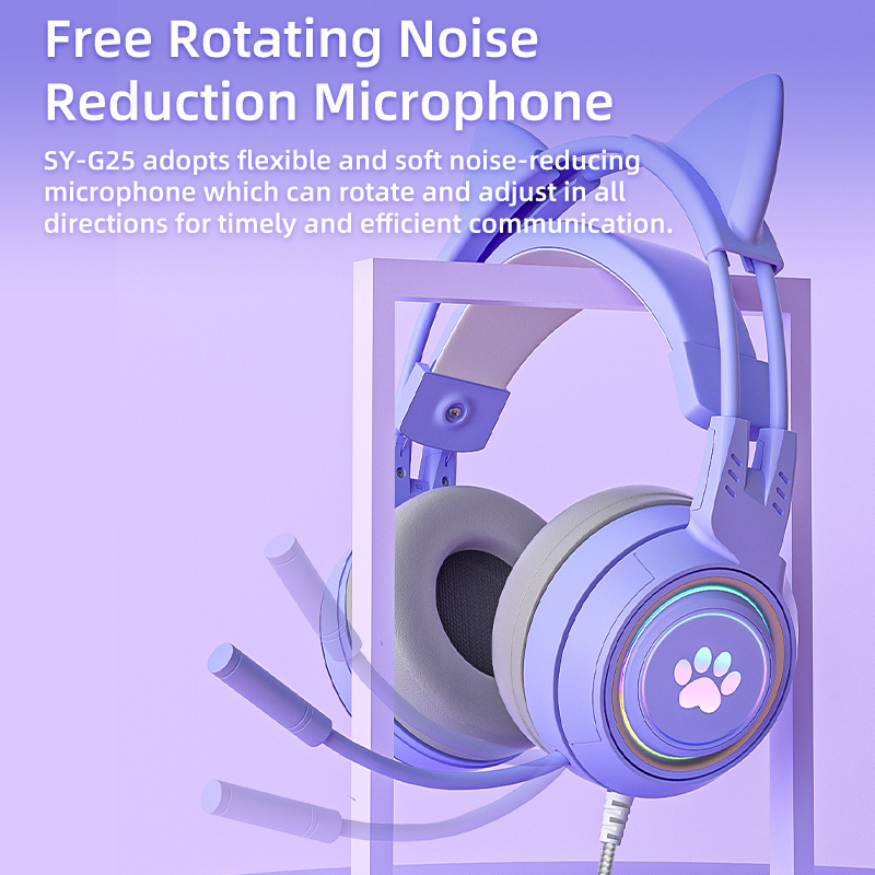 2026 New RGB Cat Ear Bluetooth - Gaming Headset With Mic Rgb 评论和价格
