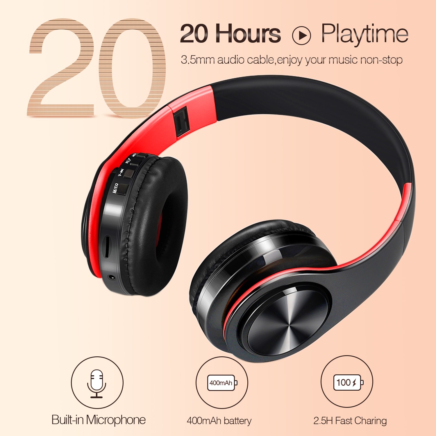 CATASSU Earphone Bluetooth Hea - Anc Wireless Over Ear Headphones 评论和价格