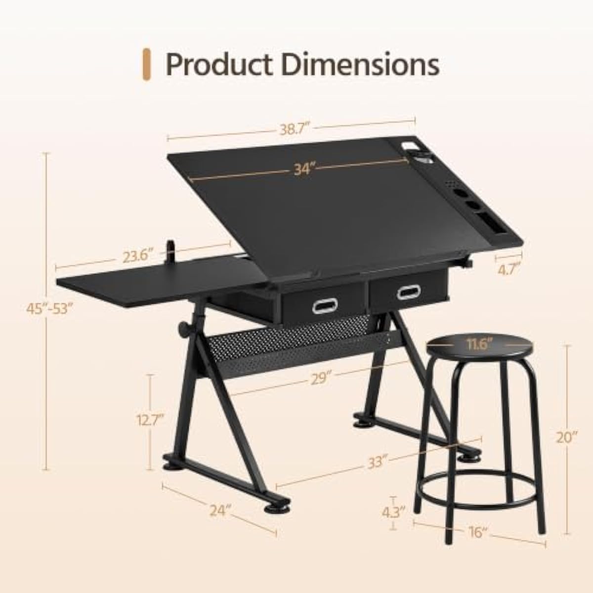Drafting Desk with Tilt-Adjust - Laptops 评论和价格