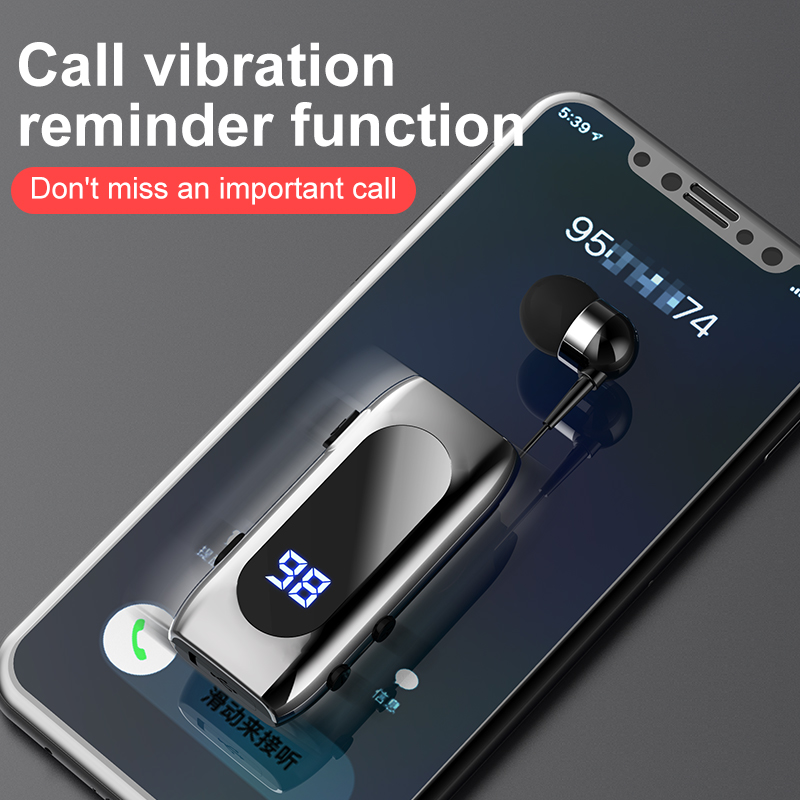 K55 Lapel Bluetooth Headset Li - Type C Wired Earphones With Mic 评论和价格