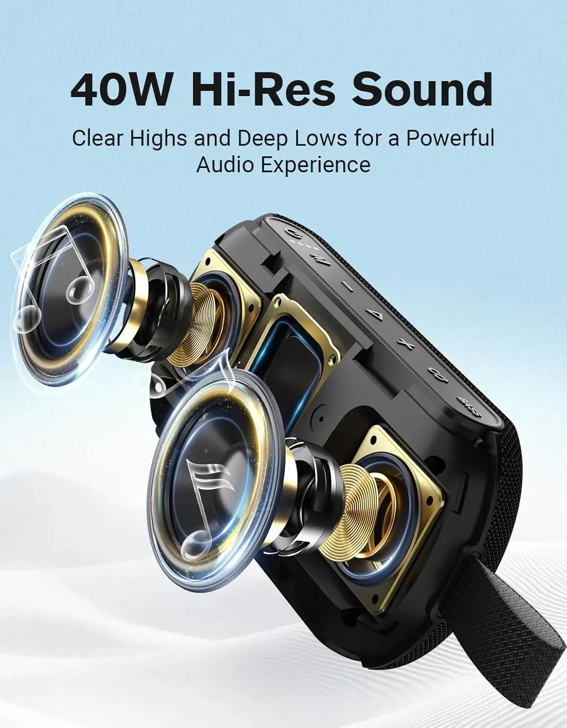 OHAYO 40W Wireless Portable Bl - Portable Bluetooth Speaker Waterproof Ipx7 评论和价格