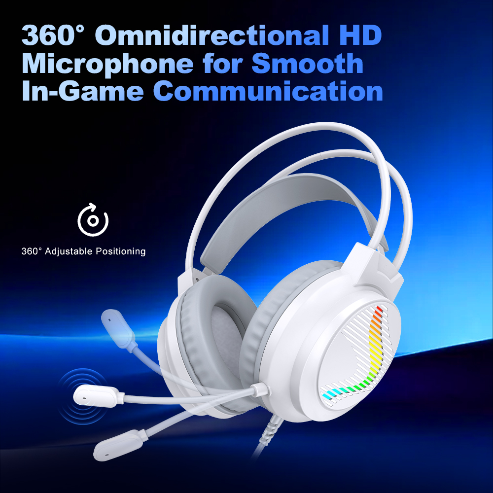 H10 Wired Gaming Headset with  - Gaming Headset With Mic Rgb 评论和价格